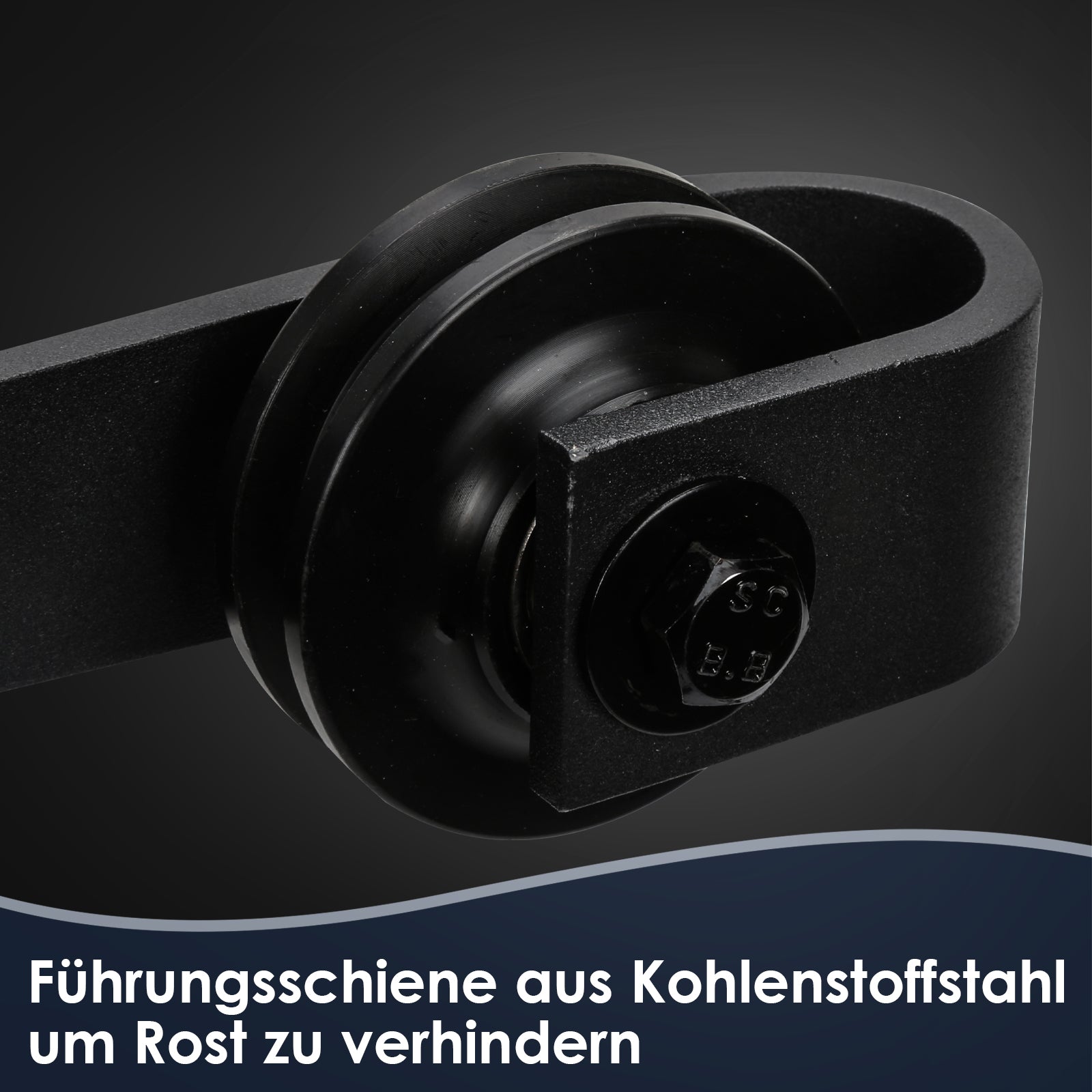 Schiebetürbeschlag Set Rechteck