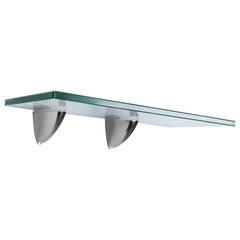 SWANEW Glasablage Glasregal, Wandregal Mattglas mit 8mm ESG Sicherheitsglas und Halterung, Duschregal/Badablage