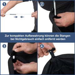 SWANEW 100L pfandflaschen, aufbewahrung, Flaschensammler, Faltbarer Fächer Sammelbehälter