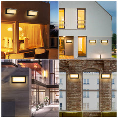 SWANEW LED Wandleuchte 18W LED Wandlampe Sensor Wandleuchte IP65 Außenleuchte mit Bewegungsmelder