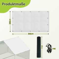 Hühnerstall Freilaufgehege 3x3x2m