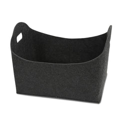 SWANEW Filzkorb Kaminholz Feuerholzkorb, Filztasche Holzkorb, Gross 44 * 31 * 34cm