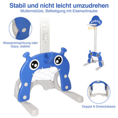 SWANEW Kinder Basketballkorb Set, 4 in1 Höhenverstellbarer Basketballständer