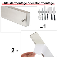 SWANEW Messerhalter Magnetleiste 304 Edelstahl magnetisch Messerleiste 40CM