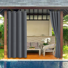 SWANEW Outdoor Vorhang, Garden Outdoorvorhänge, Sichtschutz & Sonnenschutz Outdoor Gardinen, mit Ösen