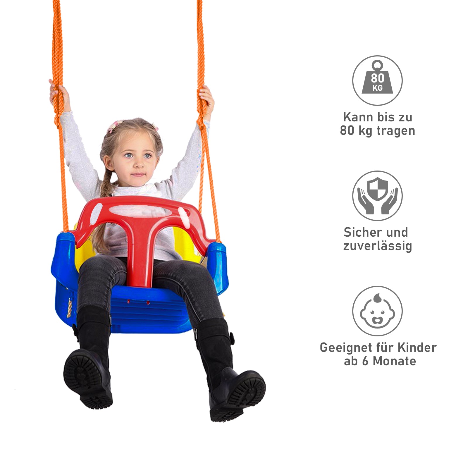 3-in-1 Kinderschaukel & Babyschaukel