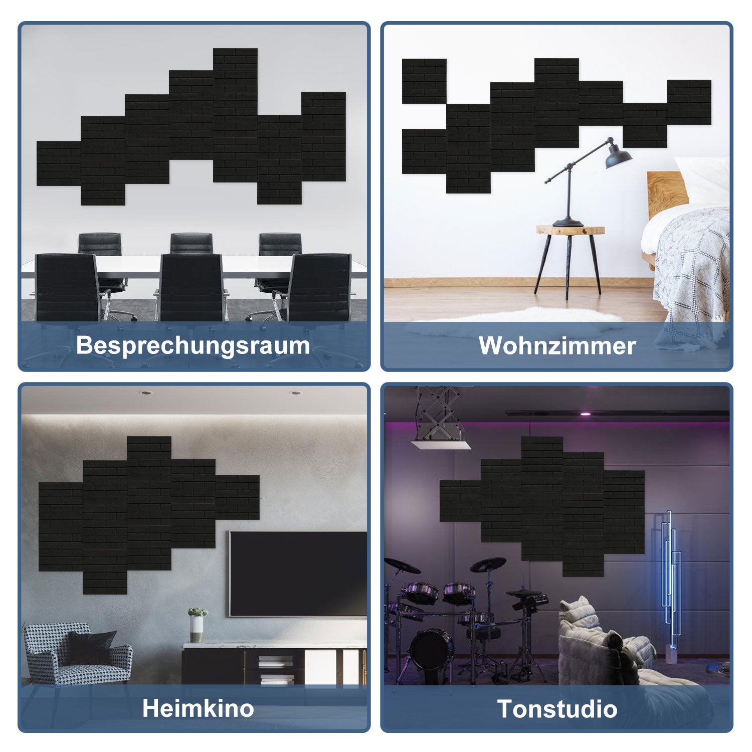 Akustikplatten Selbstklebend Hochdichte Schallabsorber