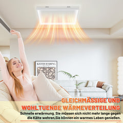 SWANEW Infrarotheizung Deckenheizung, Weiß Kohlenstoffkristall, 360/770W