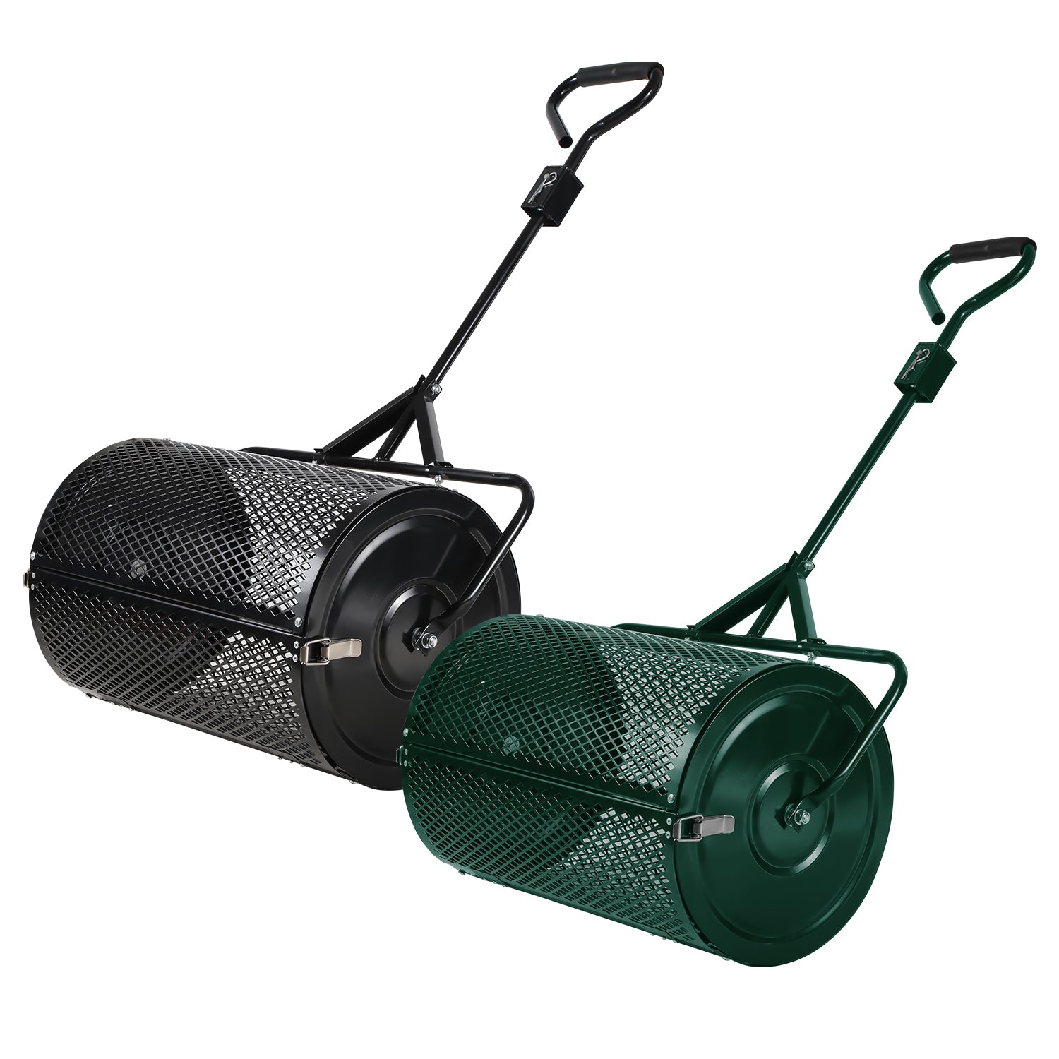 SWANEW Kompoststreuer, 75L Rasenstreuer, Gartenstreuer, Düngerstreuer, Saatgutstreuer mit Mesh-Korb