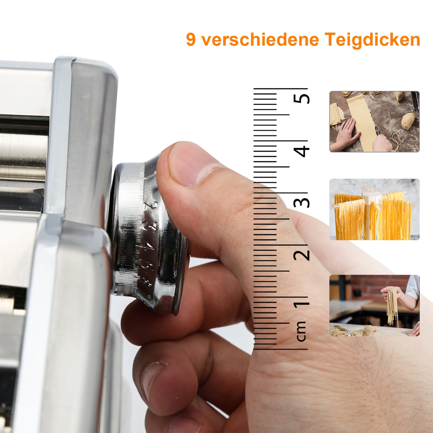 SWANEW Nudelmaschine Manuell