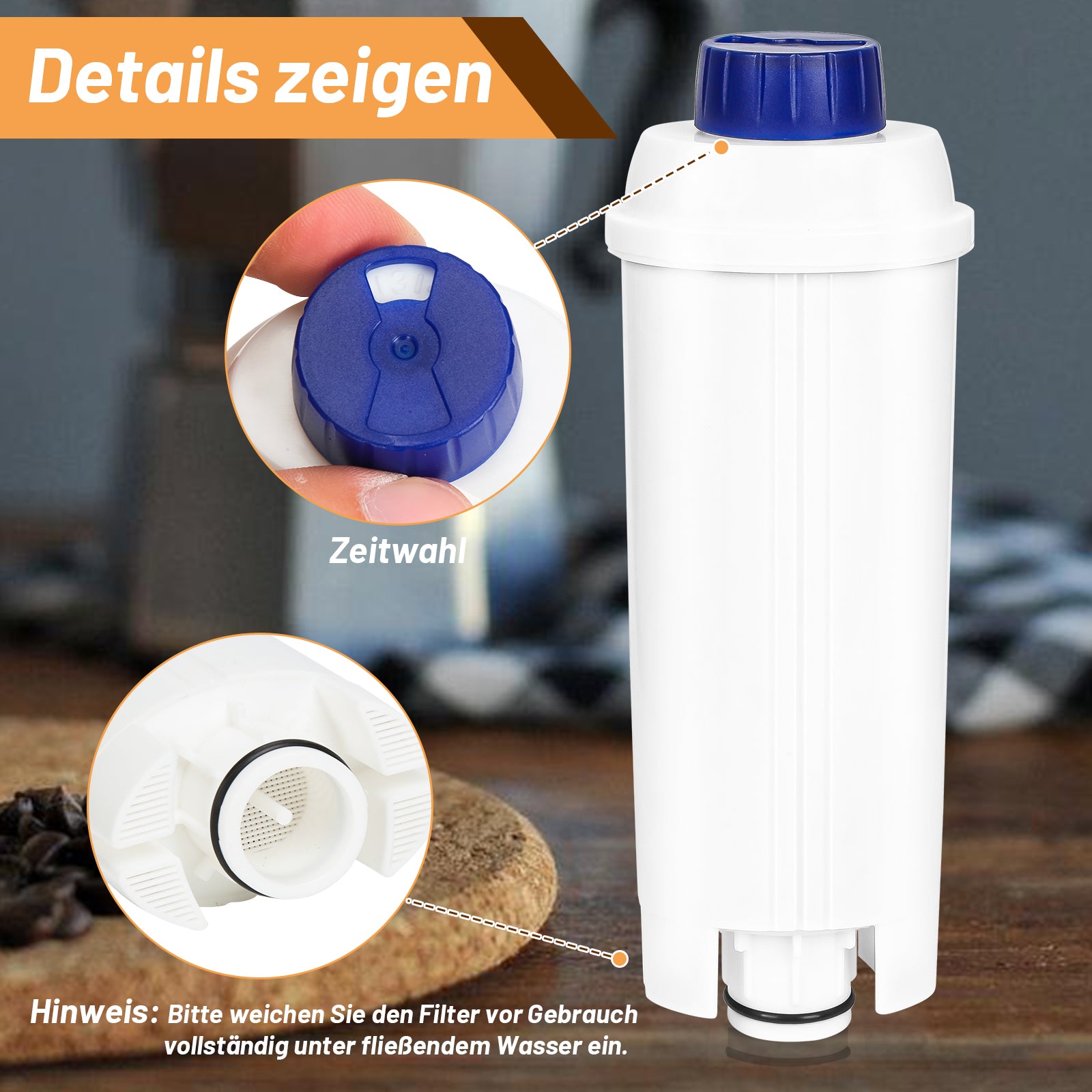 Wasserfilter für DeLonghi DLS C002
