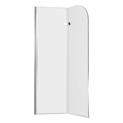 SWANEW Duschwand für Badewanne, 2/3-Teilig faltbar & drehbar Badewannenaufsatz, Duschtrennwand, 6mm ESG Sicherheitsglas Spritzwasserschutz