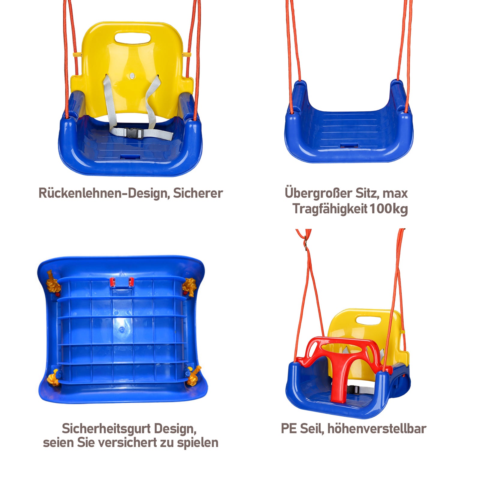 3-in-1 Kinderschaukel & Babyschaukel