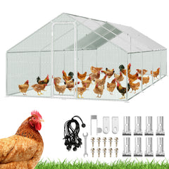 Hühnerstall, 3x8x2m, Freilaufgehege
