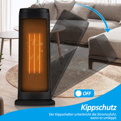 SWANEW Heizlüfter leise Weiß Heizung Konvektor 2000W Schnellheizer Angebot Heizgerät