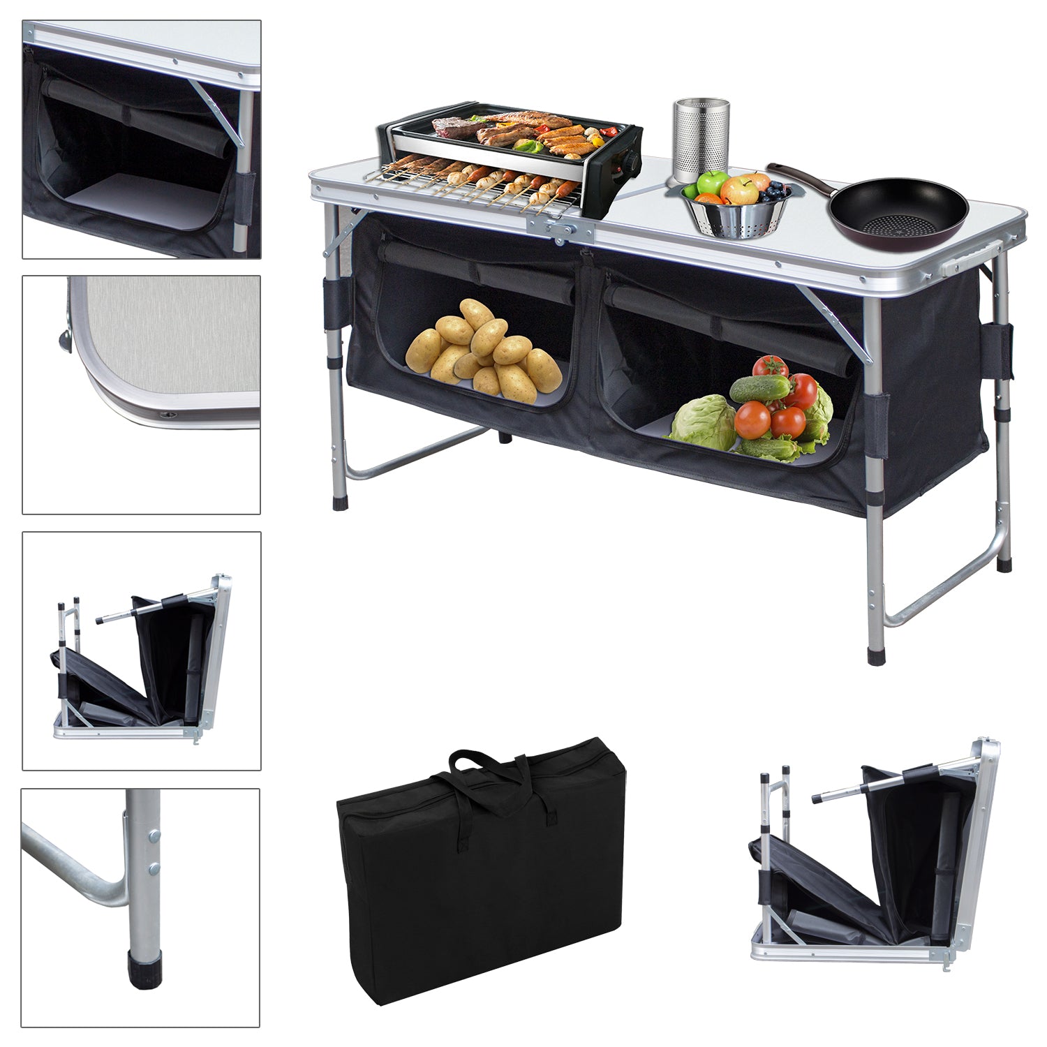 Campingküche höhenverstellbar