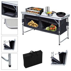 Campingküche höhenverstellbar