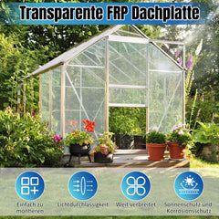 SWANEW Trapezblech Wellplatten, 2 mm FRP-Tageslichtplatten, Dachplatten, 90x120cm/90x160cm