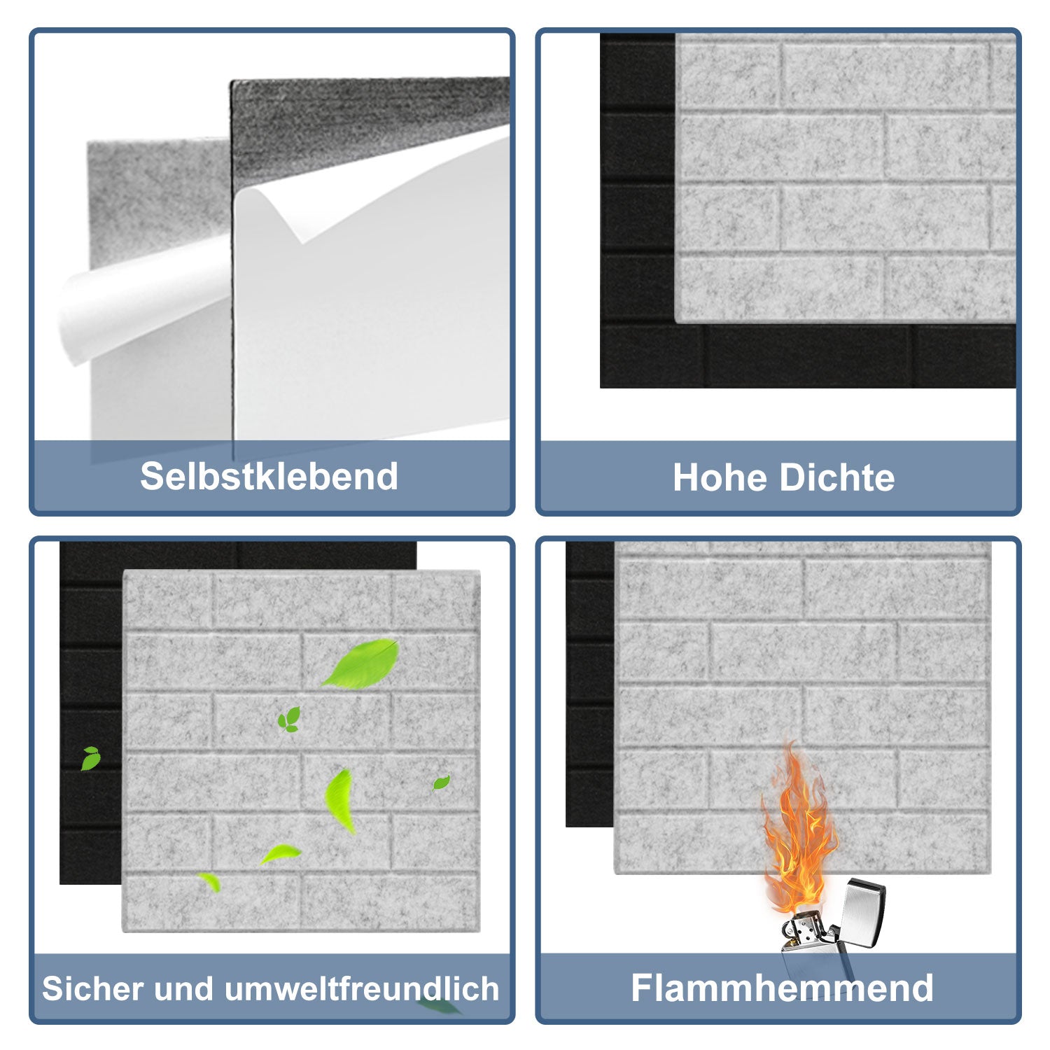 Akustikplatten Selbstklebend Hochdichte Schallabsorber