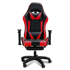 SWANEW Bürostuhl Gaming Stuhl, Ergonomischer Computerstuhl, Gaming Chair mit Fußstütze, Lendenkissen und Kopfkissen, 150 kg Belastbarkeit