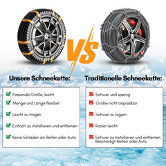 SWANEW 10x/20x Schneeketten Anfahrhilfe Auto Reifenketten Anti-Rutsch Kette