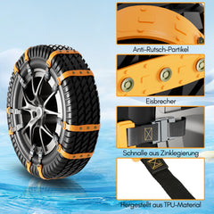 SWANEW 10x/20x Schneeketten Anfahrhilfe Auto Reifenketten Anti-Rutsch Kette