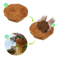 SWANEW Kokosmatte Winterschutz und Kälteschutz für Pflanzen I 1200g/㎡ Böschungsmatte mit Naturlatex I Baumschutz für kübelpflanzen