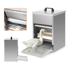 Futterautomat für Hühner mit Trittplatte & Deckel 5 kg