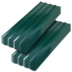 SWANEW Profilblech Trapezblech Dachplatten Wellblechplatten für Dach 129x46cm = 7m² Metall Dachblech Blech für Carport Gerätehaus