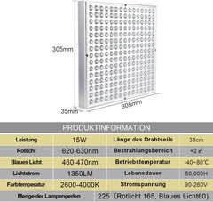 15W/45W Quadrat LED Pflanzenlampe