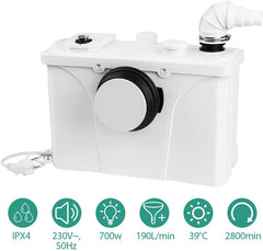 4 in 1 Schmutzwasserpumpen Hebeanlage Fäkalienpumpe 700w