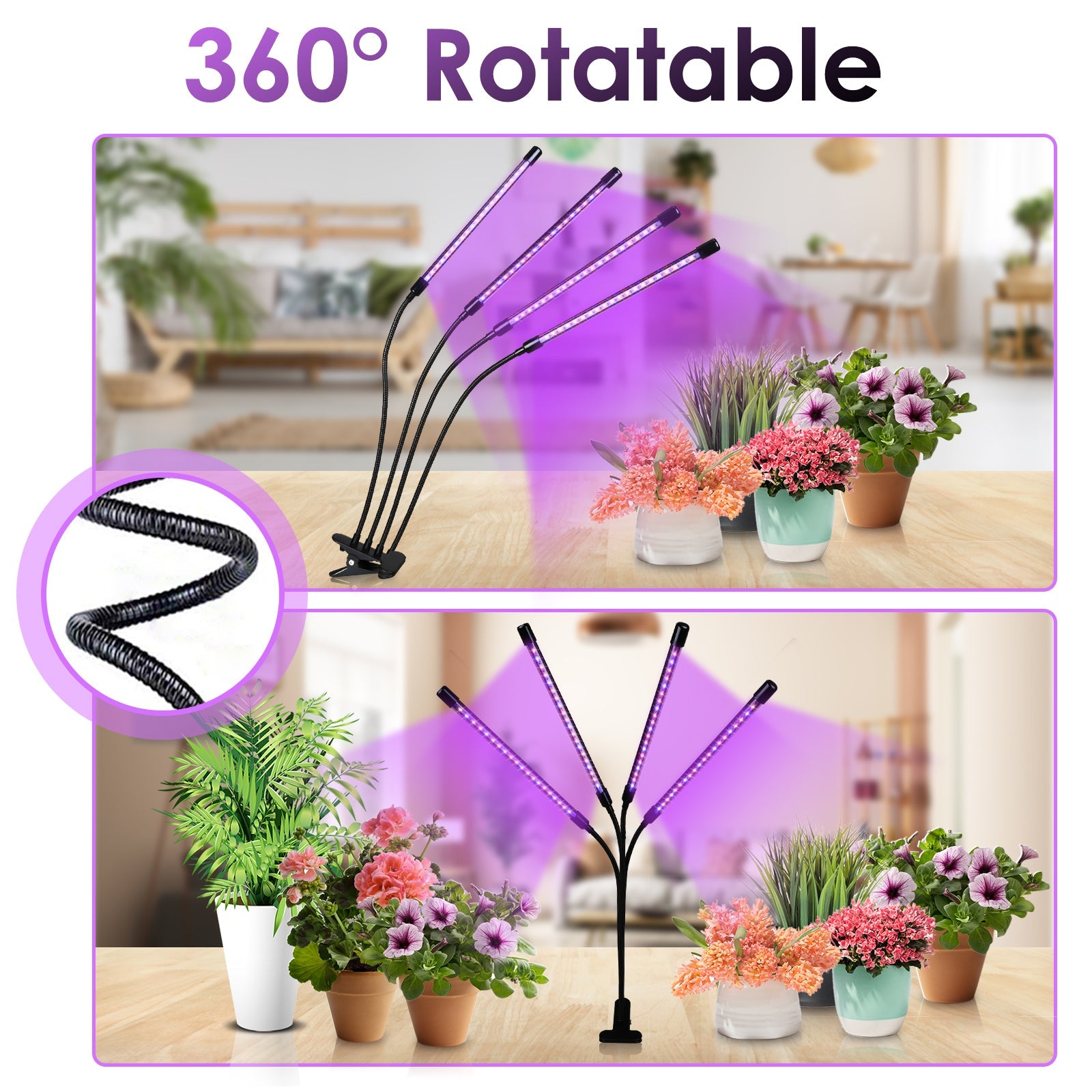 40W/30W 4/3 Köpfe LED Pflanzenlampe