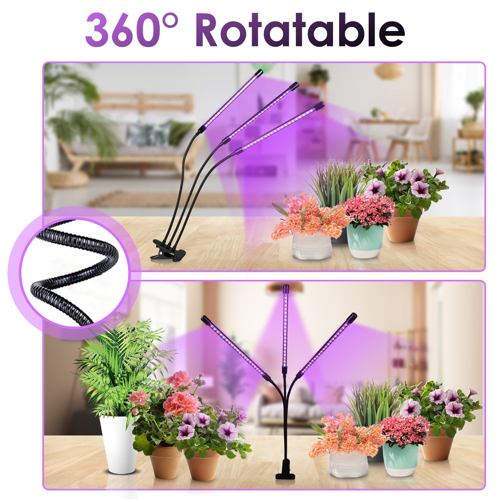 40W/30W 4/3 Köpfe LED Pflanzenlampe