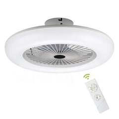 SWANEW Deckenventilator Dimmbar Leiser Kühler Weiß Beleuchtung Ventilator Lampe 80W