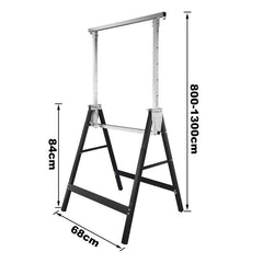 2X Gerüstbock Stahl Teleskop-Klappbock Arbeitsbock Deckenarbeiten 200kg Böcke